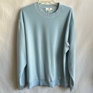 BP powder blue fleece pullover, size L